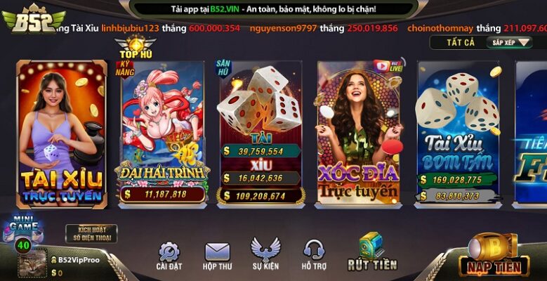 game casino tren b52 club